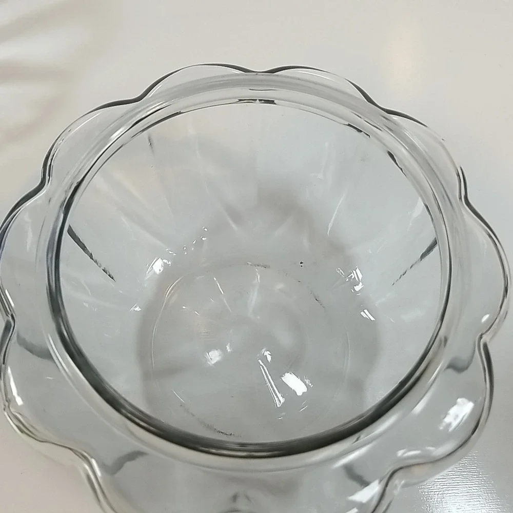 Jar with Lid Clear Glass Pumpkin Shape 70 oz. Anchor Hocking